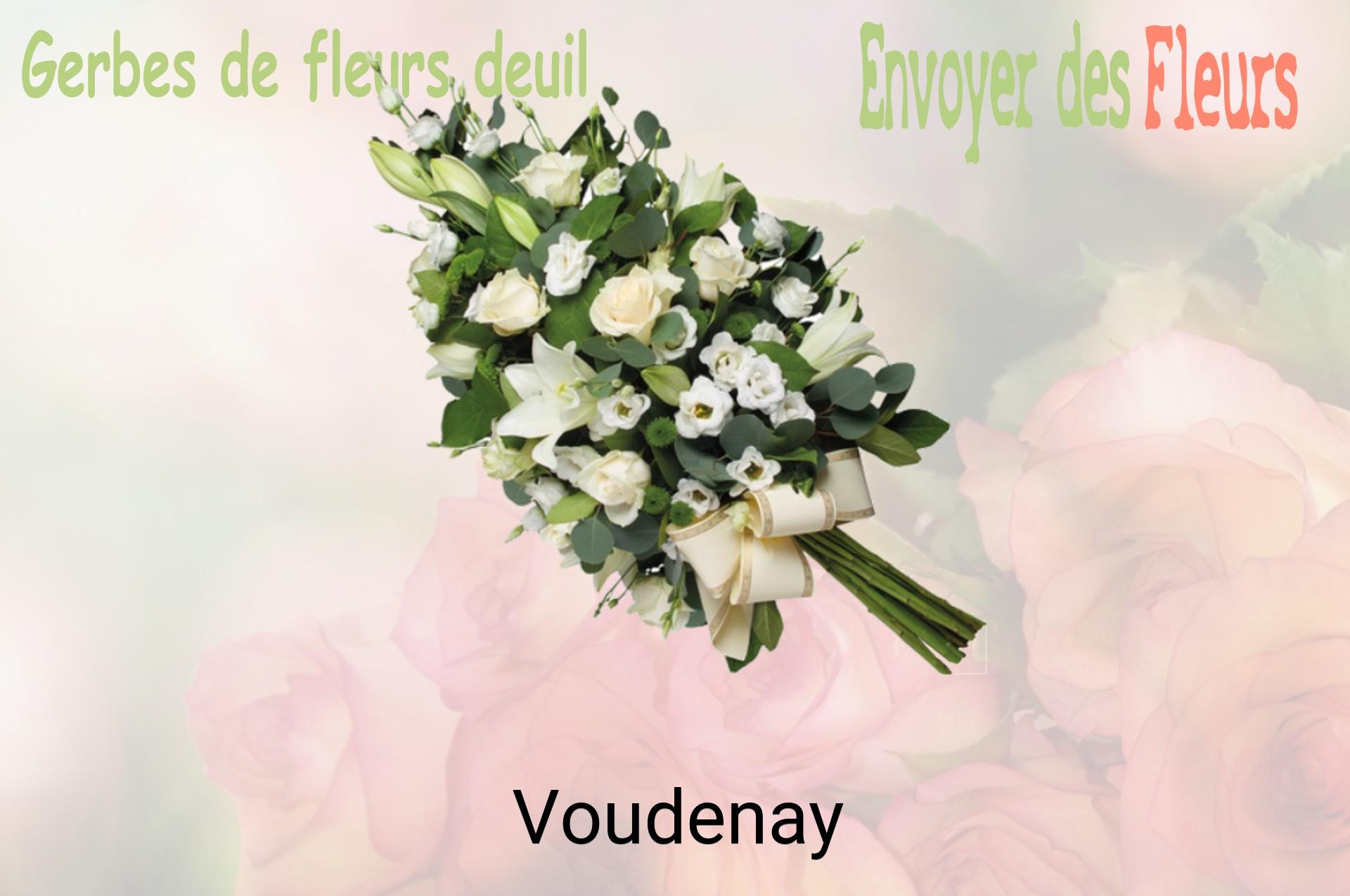 Gerbe de fleurs de deuil livrée à Voudenay